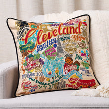 Load image into Gallery viewer, Cleveland Hand-Embroidered Pillow Pillow catstudio