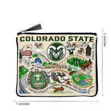 Load image into Gallery viewer, Colorado State University Collegiate Zip Pouch Pouch catstudio