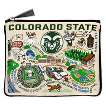 Load image into Gallery viewer, Colorado State University Collegiate Zip Pouch Pouch catstudio
