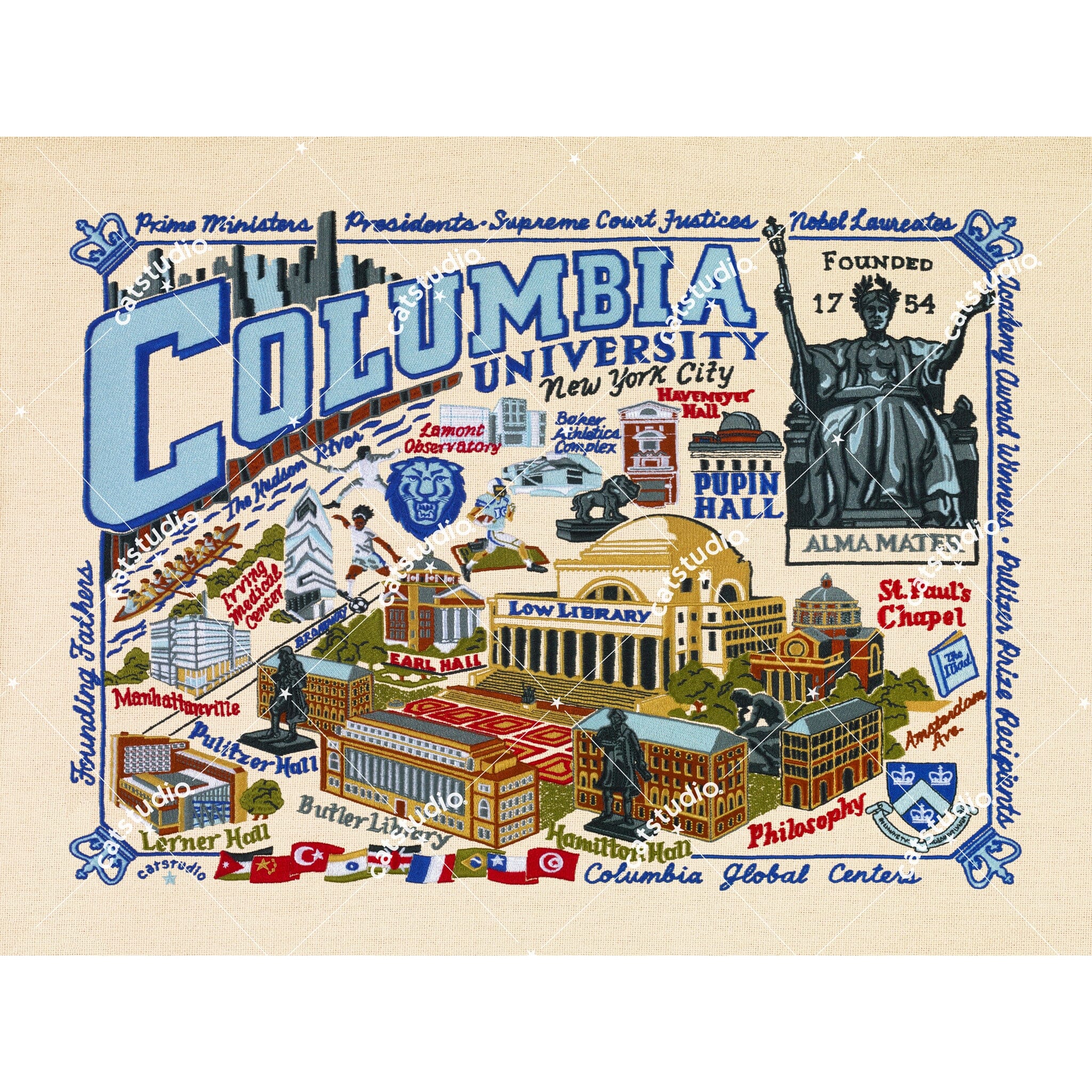 Columbia University Fine Art Print | Collegiate Collection by