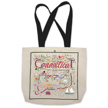 Load image into Gallery viewer, Connecticut Tote Bag Canvas Tote Bag catstudio