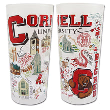 Load image into Gallery viewer, Cornell University Collegiate Drinking Glass Glass catstudio