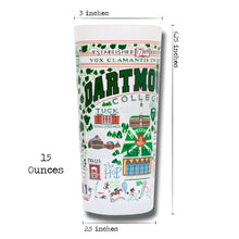 Load image into Gallery viewer, Dartmouth College Collegiate Drinking Glass Glass catstudio