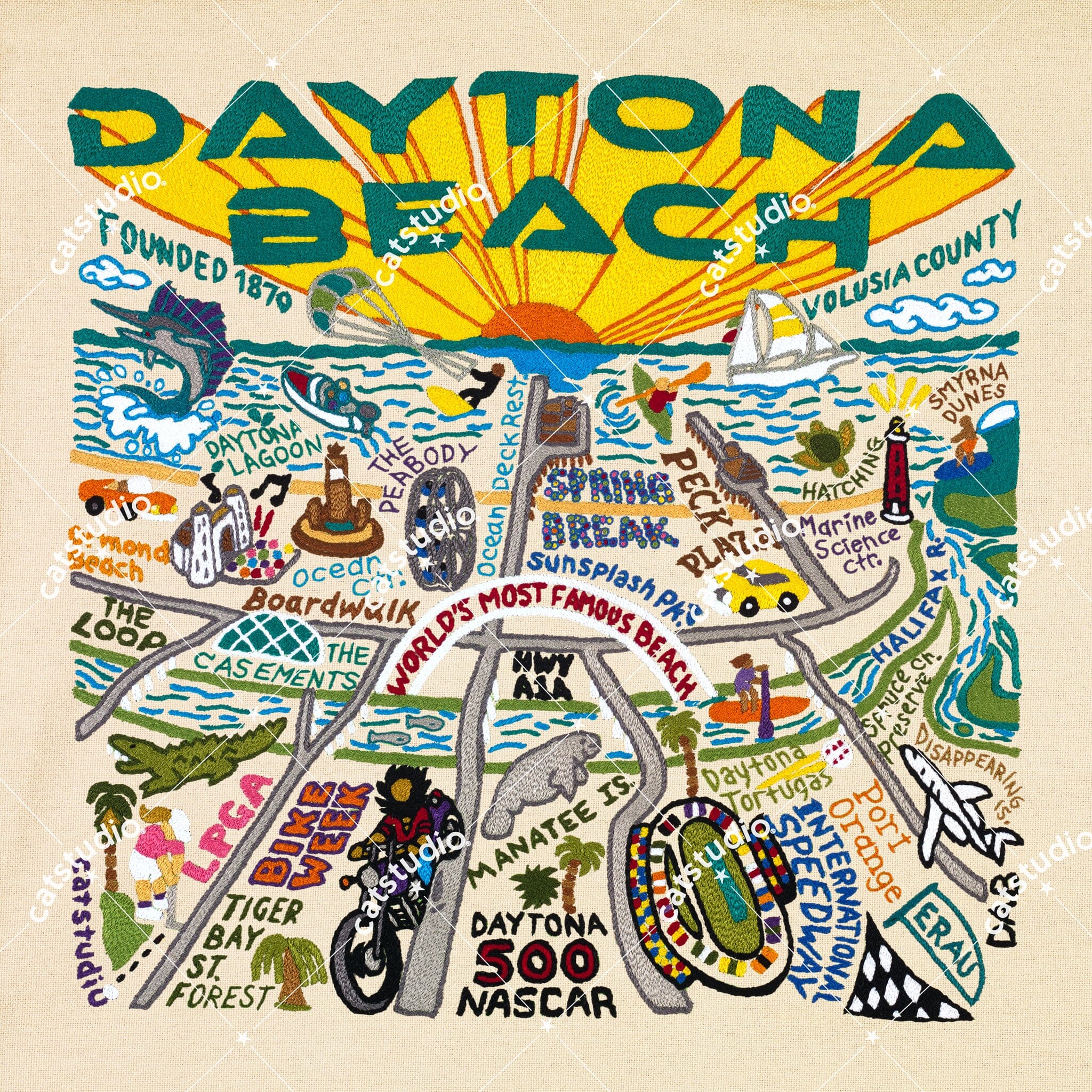 Daytona Beach Fine Art Print | Florida Collection by catstudio