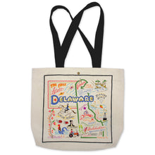 Load image into Gallery viewer, Delaware Tote Bag Canvas Tote Bag catstudio
