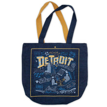 Load image into Gallery viewer, Detroit Denim Tote Bag Denim Tote Bag catstudio