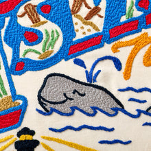 Load image into Gallery viewer, Fire Island Hand-Embroidered Pillow Pillow catstudio