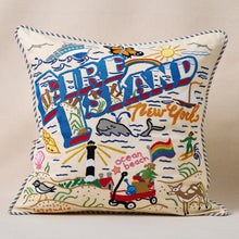 Load image into Gallery viewer, Fire Island Hand-Embroidered Pillow Pillow catstudio