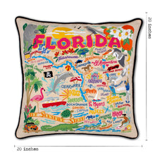 Load image into Gallery viewer, Florida Hand-Embroidered Pillow Pillow catstudio