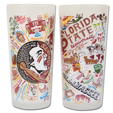 Load image into Gallery viewer, Florida State University Collegiate Drinking Glass Glass catstudio
