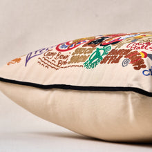 Load image into Gallery viewer, Fort Worth Hand-Embroidered Pillow Pillow catstudio