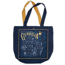 Load image into Gallery viewer, Georgia Denim Tote Bag Denim Tote Bag catstudio