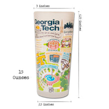 Load image into Gallery viewer, Georgia Tech Collegiate Drinking Glass Glass catstudio