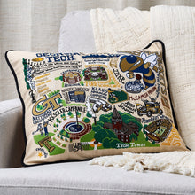 Load image into Gallery viewer, Georgia Tech Collegiate Embroidered Pillow Pillow catstudio