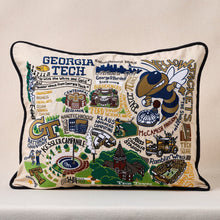 Load image into Gallery viewer, Georgia Tech Collegiate Embroidered Pillow Pillow catstudio