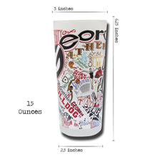 Load image into Gallery viewer, Georgia, University of Collegiate Drinking Glass Glass catstudio