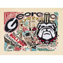 Load image into Gallery viewer, Georgia, University of Collegiate Fine Art Print Art Print catstudio