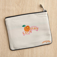 Load image into Gallery viewer, Georgia Zip Pouch - Natural Pouch catstudio