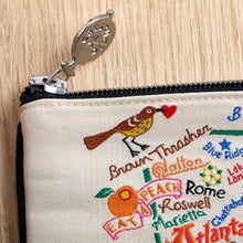 Load image into Gallery viewer, Georgia Zip Pouch - Natural Pouch catstudio