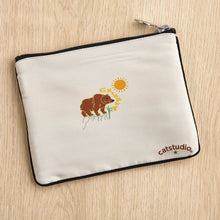 Load image into Gallery viewer, Glacier Zip Pouch - Natural Pouch catstudio