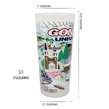 Load image into Gallery viewer, Gonzaga University Collegiate Drinking Glass Glass catstudio