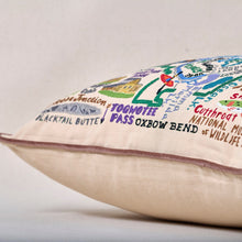 Load image into Gallery viewer, Grand Teton Hand-Embroidered Pillow Pillow catstudio