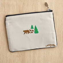Load image into Gallery viewer, Grand Teton Zip Pouch - Natural Pouch catstudio