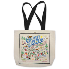 Load image into Gallery viewer, Great Lakes Tote Bag Canvas Tote Bag catstudio