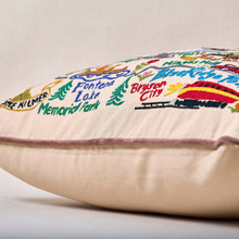 Load image into Gallery viewer, Great Smoky Mountains Hand-Embroidered Pillow Pillow catstudio
