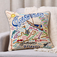 Load image into Gallery viewer, Hamptons Hand-Embroidered Pillow Pillow catstudio