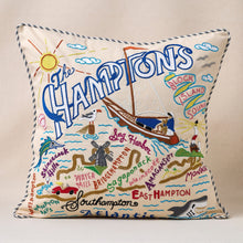 Load image into Gallery viewer, Hamptons Hand-Embroidered Pillow Pillow catstudio