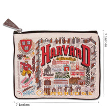 Load image into Gallery viewer, Harvard University Collegiate Zip Pouch Pouch catstudio