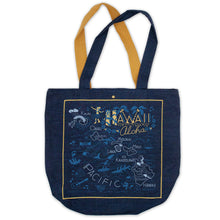 Load image into Gallery viewer, Hawaii Denim Tote Bag Denim Tote Bag catstudio