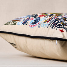 Load image into Gallery viewer, Howard University Collegiate Embroidered Pillow Pillow catstudio