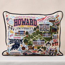 Load image into Gallery viewer, Howard University Collegiate Embroidered Pillow Pillow catstudio