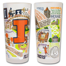 Load image into Gallery viewer, Illinois, University of Collegiate Drinking Glass Glass catstudio