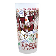Load image into Gallery viewer, Indiana University Collegiate Drinking Glass Glass catstudio