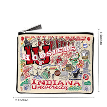 Load image into Gallery viewer, Indiana University Collegiate Zip Pouch Pouch catstudio