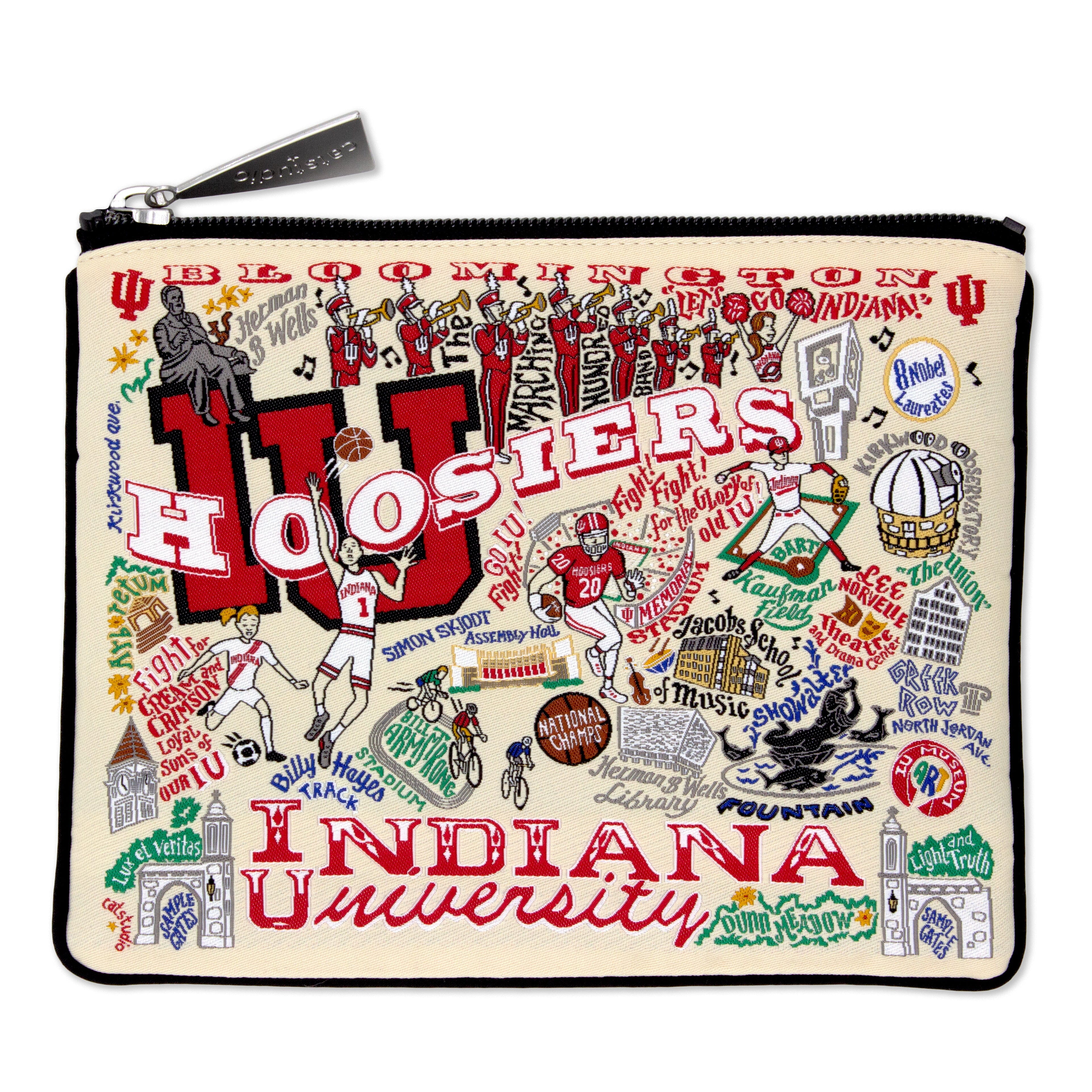Indiana University Zip Pouch | Collegiate Collection by catstudio