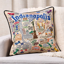 Load image into Gallery viewer, Indianapolis Hand-Embroidered Pillow Pillow catstudio