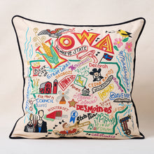 Load image into Gallery viewer, Iowa Hand-Embroidered Pillow Pillow catstudio