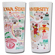 Load image into Gallery viewer, Iowa State University Collegiate Drinking Glass Glass catstudio