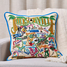 Load image into Gallery viewer, Jacksonville Hand-Embroidered Pillow Pillow catstudio