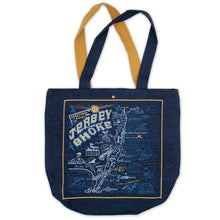 Load image into Gallery viewer, Jersey Shore Denim Tote Bag Denim Tote Bag catstudio