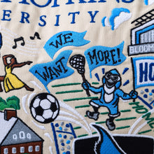 Load image into Gallery viewer, Johns Hopkins University Collegiate Embroidered Pillow Pillow catstudio