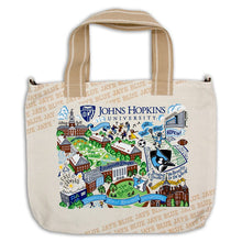 Load image into Gallery viewer, Johns Hopkins University Collegiate Tote Bag Tote Bag catstudio