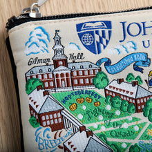 Load image into Gallery viewer, Johns Hopkins University Collegiate Zip Pouch Pouch catstudio