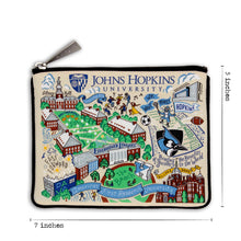 Load image into Gallery viewer, Johns Hopkins University Collegiate Zip Pouch Pouch catstudio