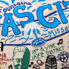 Load image into Gallery viewer, Kansas City Hand-Embroidered Pillow Pillow catstudio