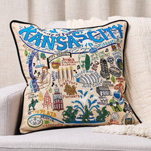 Load image into Gallery viewer, Kansas City Hand-Embroidered Pillow Pillow catstudio